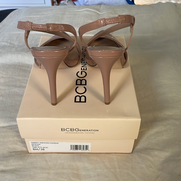 BCBGeneration Nude Patent Heels - Picture 2 of 5